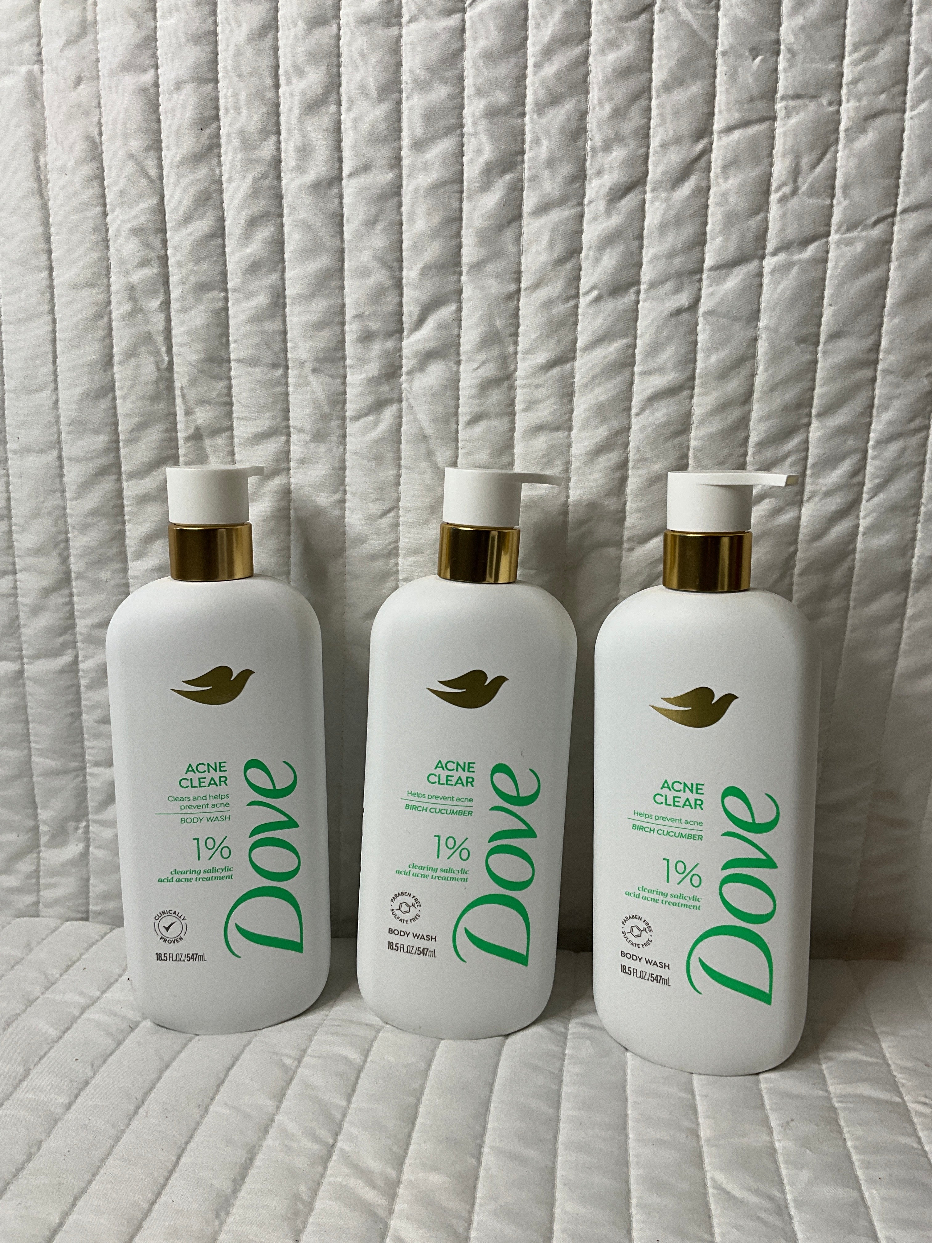 Dove acne clear body wash