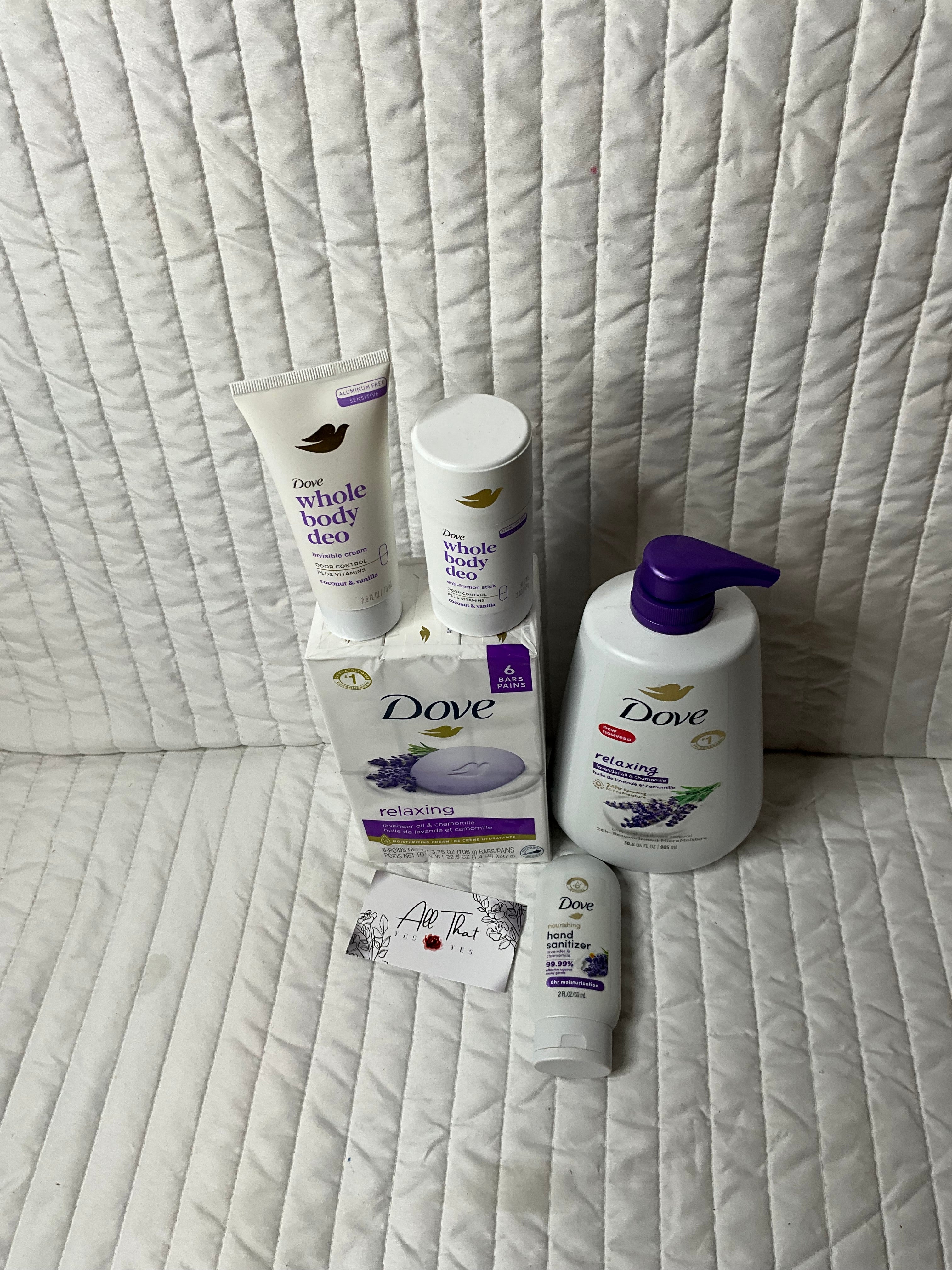 Dove relaxing total body set