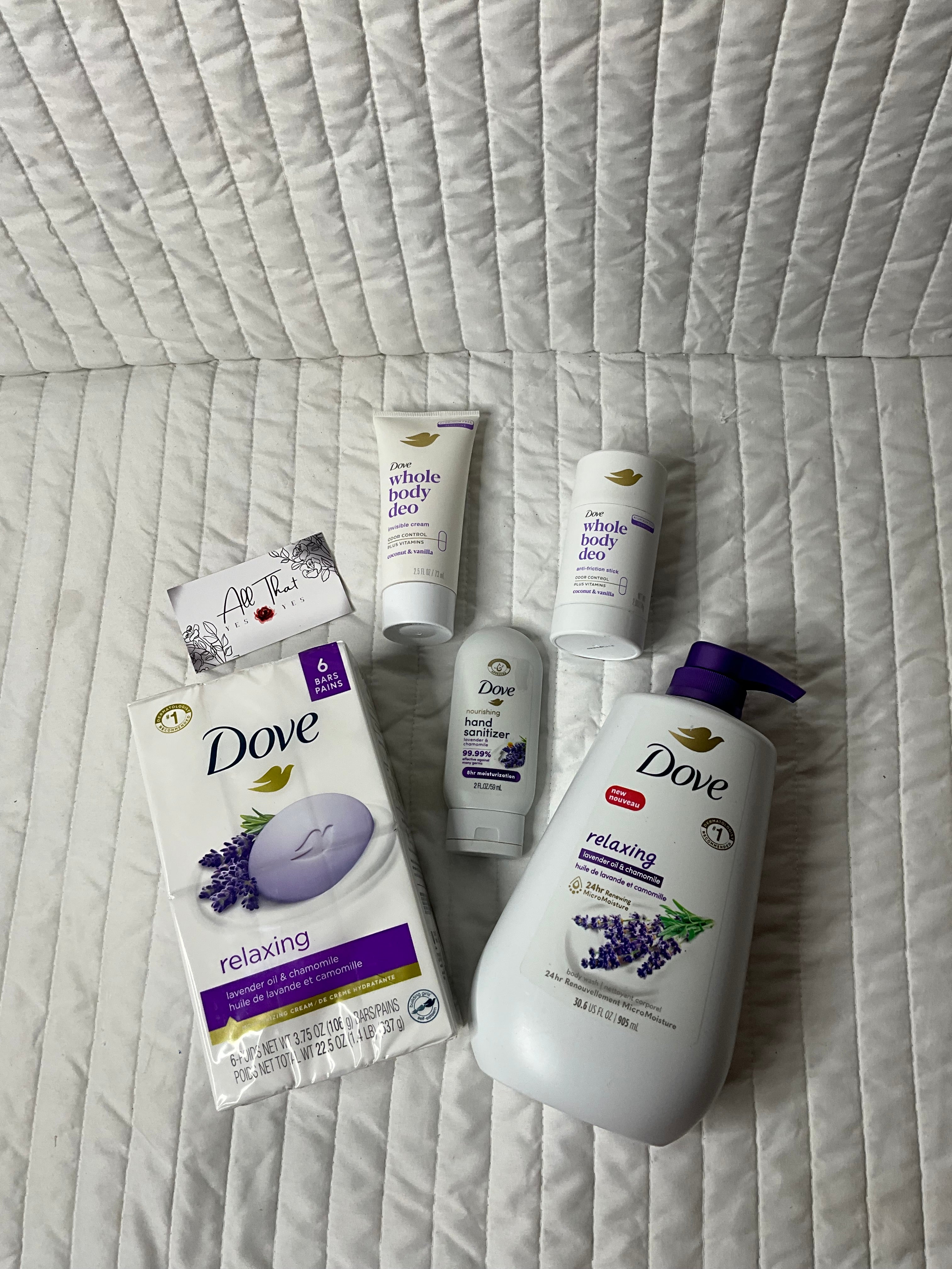 Dove relaxing total body set