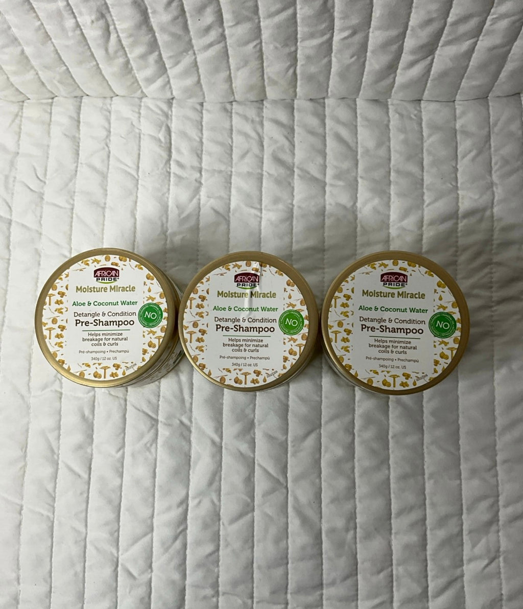 African pride Moisture miracle pre-shampoo bundle